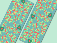 크리스마스 컨페티 스티커!