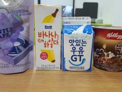 231206 CU 첵스초코, 바나나는 원래 하얗다 1+1, 마시는 워터젤리 포도 후기