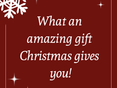 Christmas giving to you amazing gift