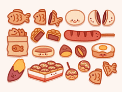 [굿노트] 따끈따끈 겨울간식 굿노트 스티커 & PC 아이콘