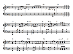 가비지타임 Fadeaway 피아노 악보