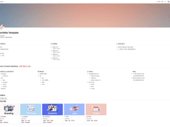 (Notion) 노션 포트폴리오 탬플릿으로 하루만에 완성하기 (다운로드)