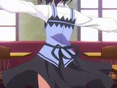 바람 때문에 치마가?!