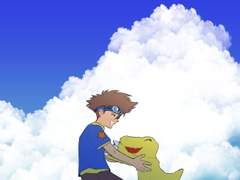 디지몬 아구몬과 태일이