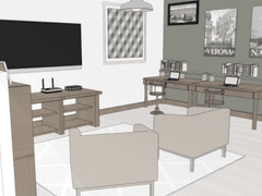 [스케치업] 2인 가구를 위한 원룸 주택(무료 리뉴얼/2가지 스타일 제공) / 웹툰 배경 스케치업 skp