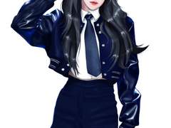 옷재질연습겸 일러스트