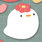 하얀라쿤로우 동백꽃 이시더 스티커