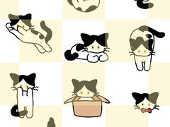 [무료배포] 울퉁불퉁 고양이 굿노트 스티커