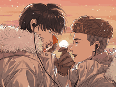 [태웅태섭] 묘운님 playlist 협력 그림.