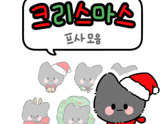 크리스마스 깜장캣 프사모음