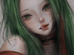 프로크리에이트 반실사 브러쉬 - 말랑크레용 배포!