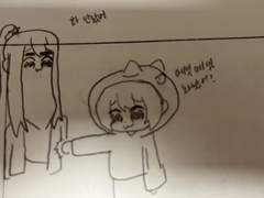 원래라면 지난주에 올렸었어야할 시험지 낙서