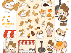 맛있는 겨울 간식 스티커