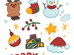 [냐고] 메리크리스마스 스티커 무료배포