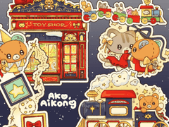 곰돌이 선물가게 스티커 ㅣ 굿노트용