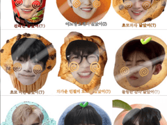 제로베이스원 음식 도무송 공유