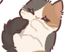 [굿노트 스티커] 우리집 고양이는 삼색고양이 1