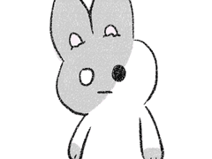 외톨이 토끼 첫 구상