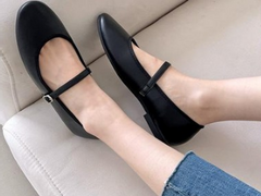 메리제인 스트랩 플랫슈즈