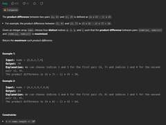 [2023.12.17] 1913. Maximum Product Difference Between Two Pairs