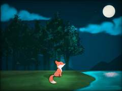 a fox who loved the moon _Heavy rian