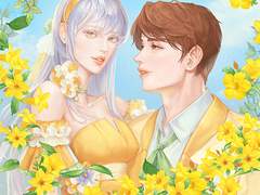 알라만다 꽃과 잎