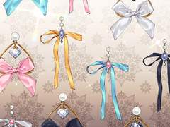 [심플 소재] 어디서나 착! 붙는 실크 리본 귀걸이 A (10종)