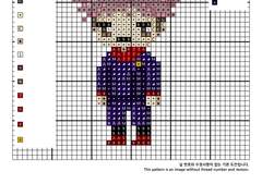 십자수 도안 - 주술회전 이타도리 유지 Yuji Itadori