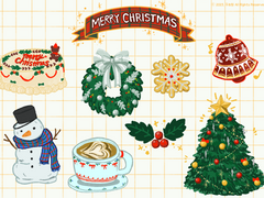 [굿노트 스티커]🎄빛초록 + 크리스마스 스티커