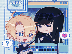 🎀 너무 좋아해서 그림판에서 뛰쳐나왔다고요! 🎀