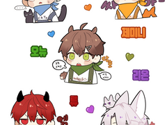 레하 스티커 도안 무료배포