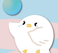 하얀라쿤로우 여의주 놓쳤시더 스티커