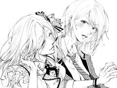 🖤흑백 2인 흉상 커미션🖤