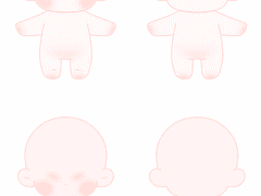 인형 기본 바디색상