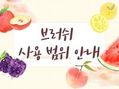 [공지] 브러쉬 사용 범위 안내