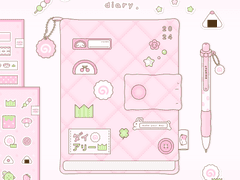 2024 나루토마끼 다이어리 | 하이퍼링크 / 스티커 세트