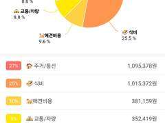 만 32세 1인 가구 가계부 기록