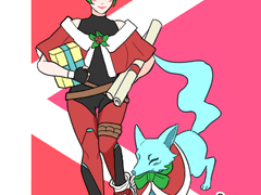 [오버워치2/일러스트] 여우님과 키리코와 함께 메리 크리스마스!