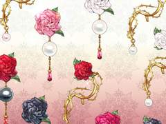 [심플 소재] 어디서나 착! 붙는 로즈 루비 귀걸이 A (10종)