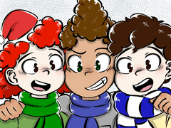 크리스마스 기념으로 그린 언더독 아가들