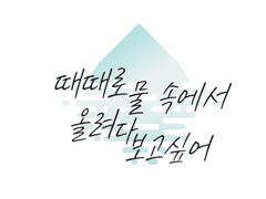 때때로 물속에서 올려다보고 싶어