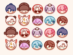 [아이콘] 국내 버튜버 동글이 토큰 & PC 아이콘 무료배포