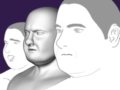 30개의 파츠를 움직이는 3D헤드_type [E]_fat