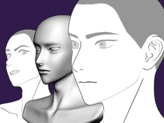 30개의 파츠를 움직이는 3D헤드_type [B]_Sharp