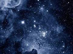 빛나는 별빛을 품은 우주