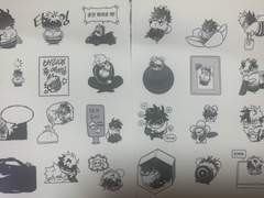 종벌 스티커 도안