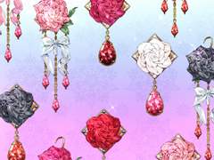 [심플 소재] 어디서나 착! 붙는 로즈 루비 귀걸이 B (10종)