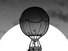 절벽 끝 열기구