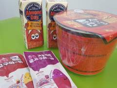 231229 GS25 틈새라면대컵, 아몬드데이언스위트, 소소한입 고구마바 리뷰