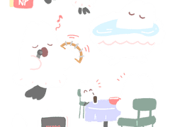 [냐고] 주말에 뭐하냐고 스티커 무료 배포